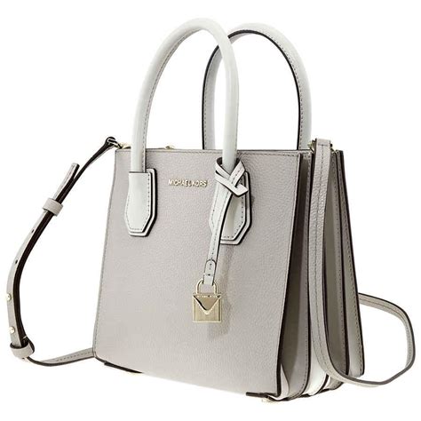 michael kors pebbled grey purse